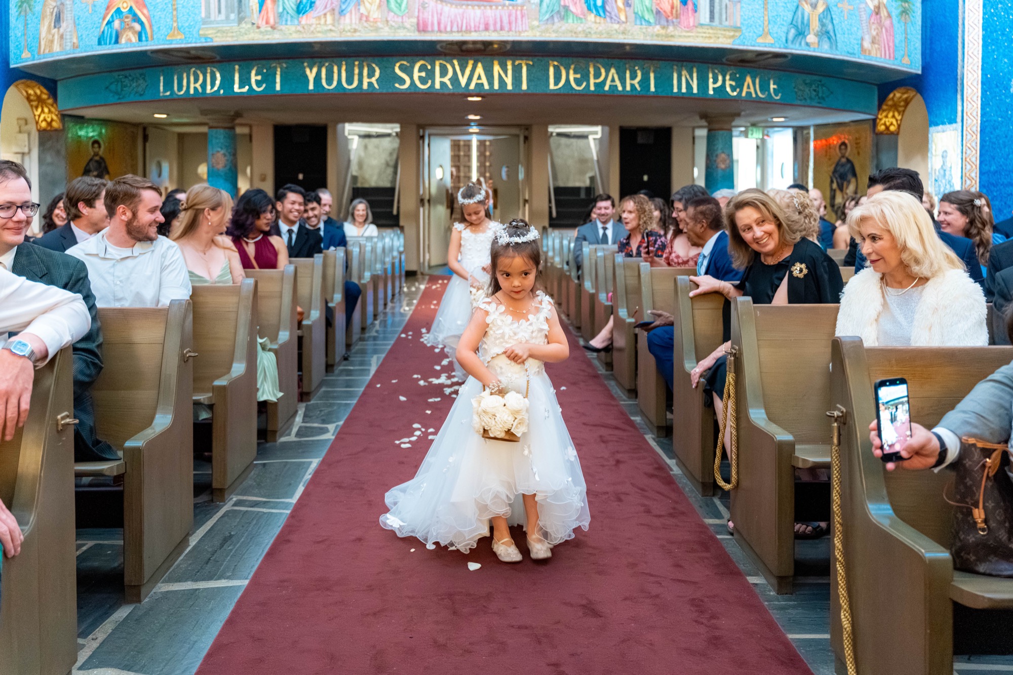 Greek Orthodox Church of the Holy Cross and Farallon Room wedding photo