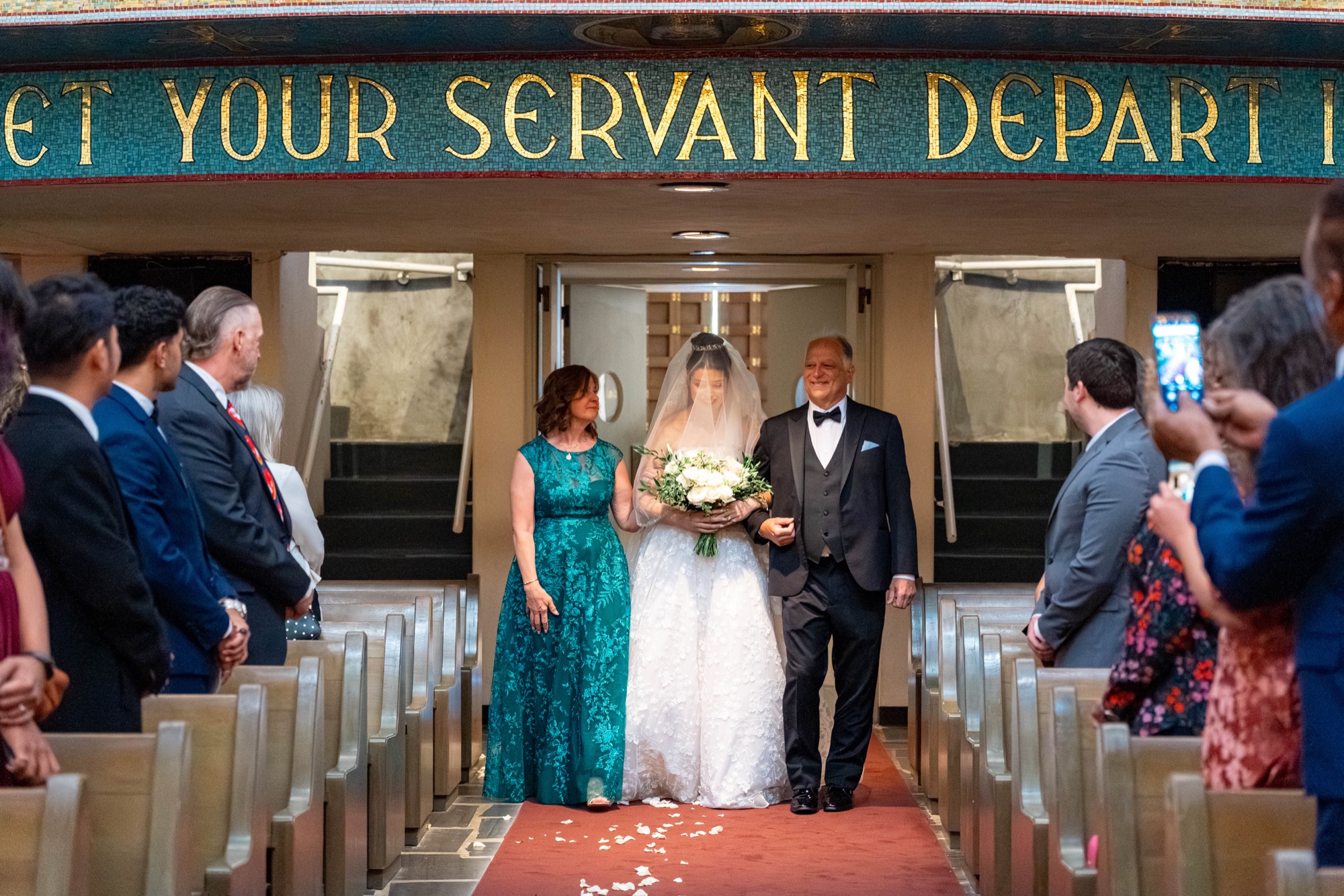 Greek Orthodox Church of the Holy Cross and Farallon Room wedding photo