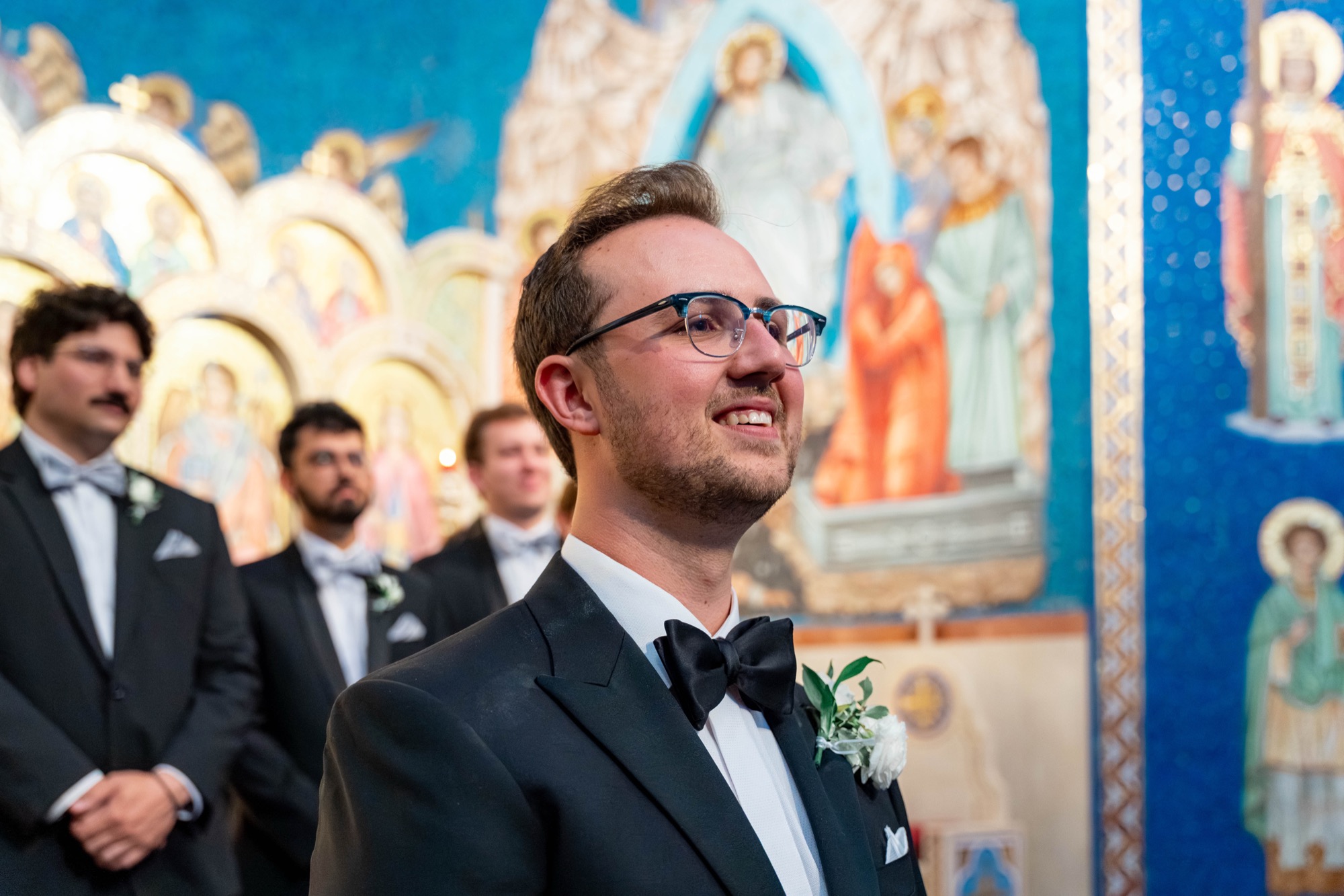 Greek Orthodox Church of the Holy Cross and Farallon Room wedding photo