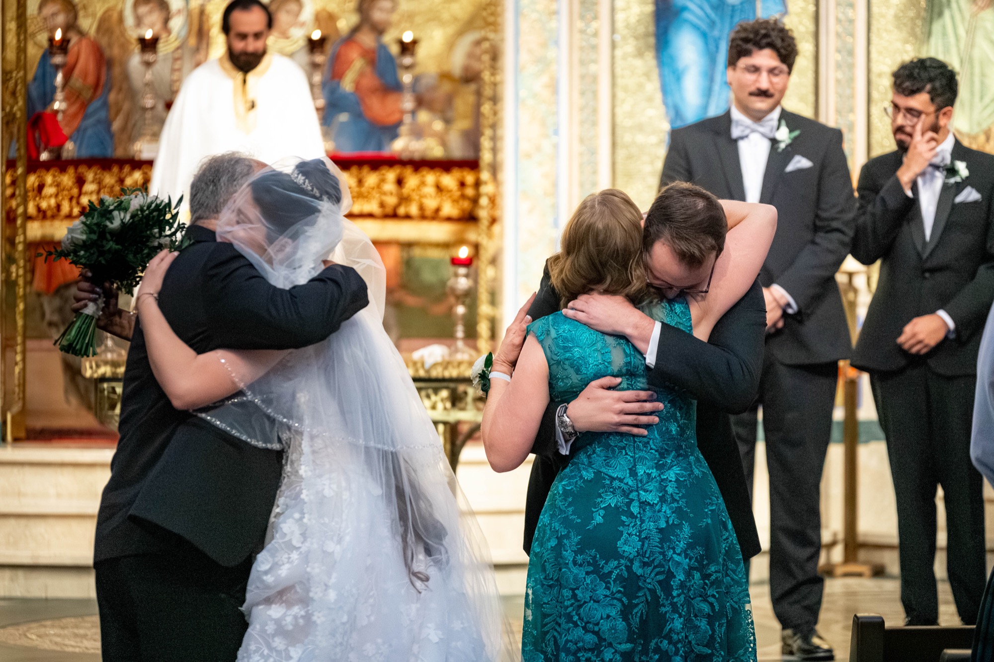Greek Orthodox Church of the Holy Cross and Farallon Room wedding photo