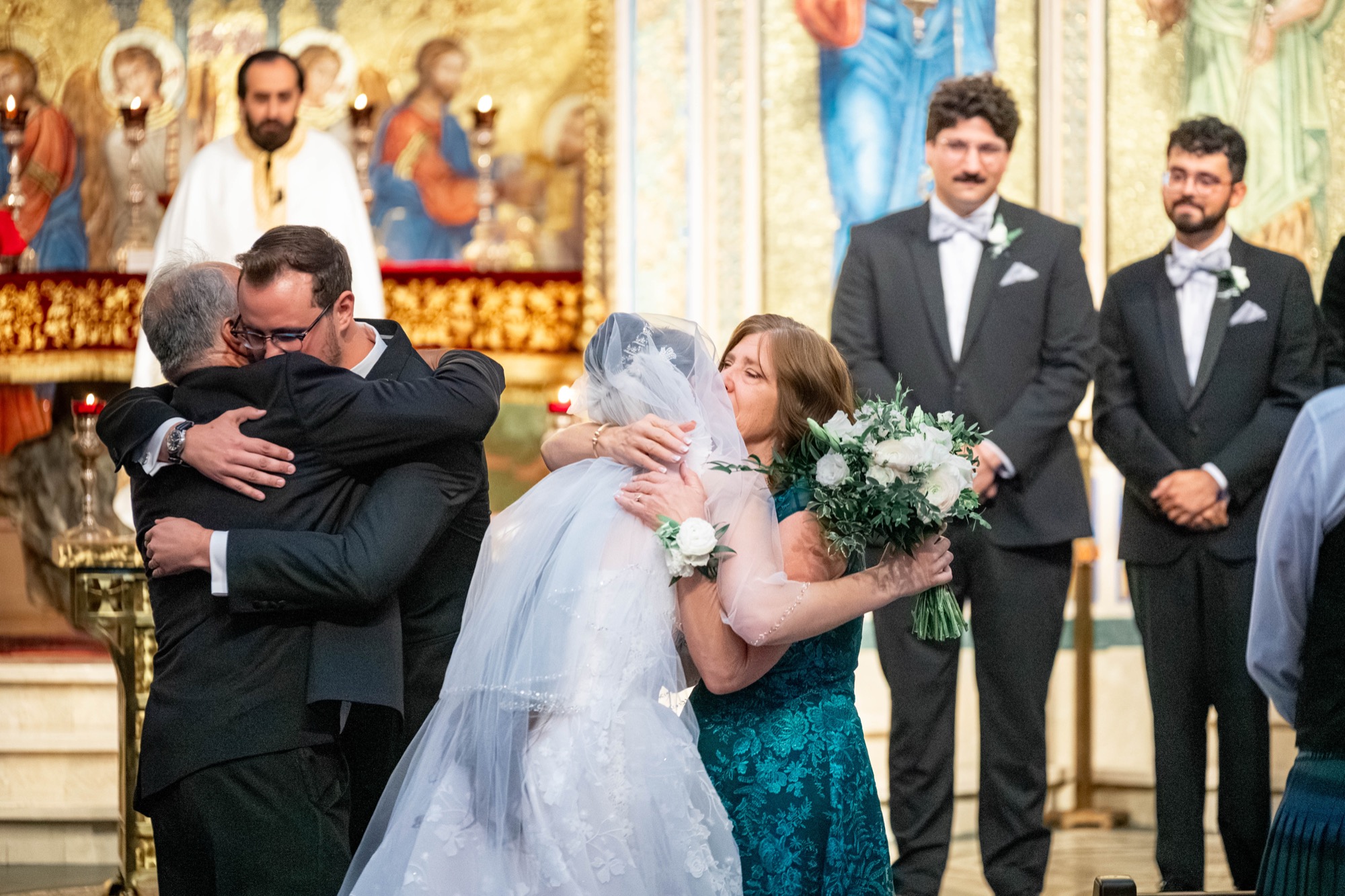 Greek Orthodox Church of the Holy Cross and Farallon Room wedding photo