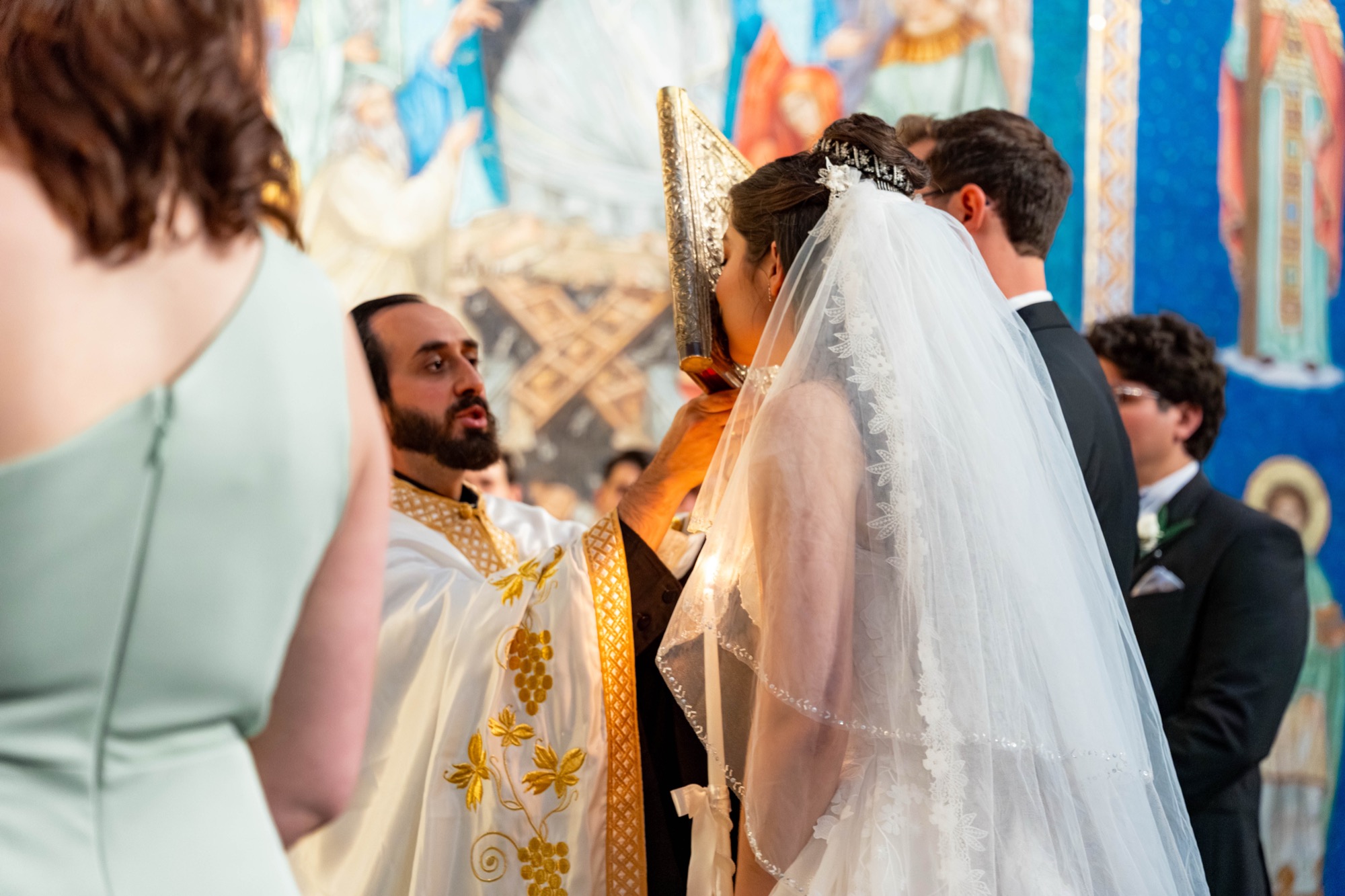Greek Orthodox Church of the Holy Cross and Farallon Room wedding photo