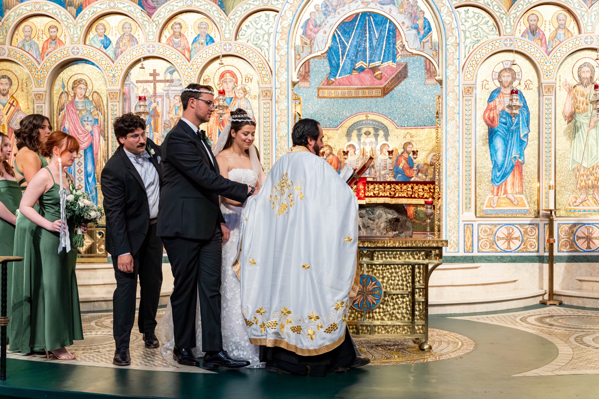 Greek Orthodox Church of the Holy Cross and Farallon Room wedding photo