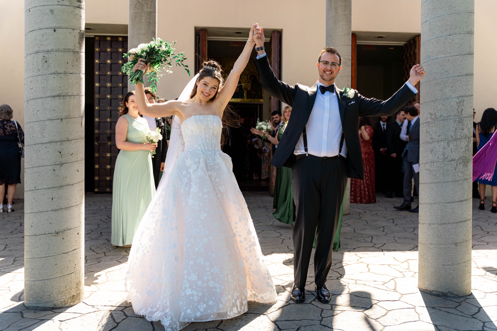 Greek Orthodox Church of the Holy Cross and Farallon Room wedding photo