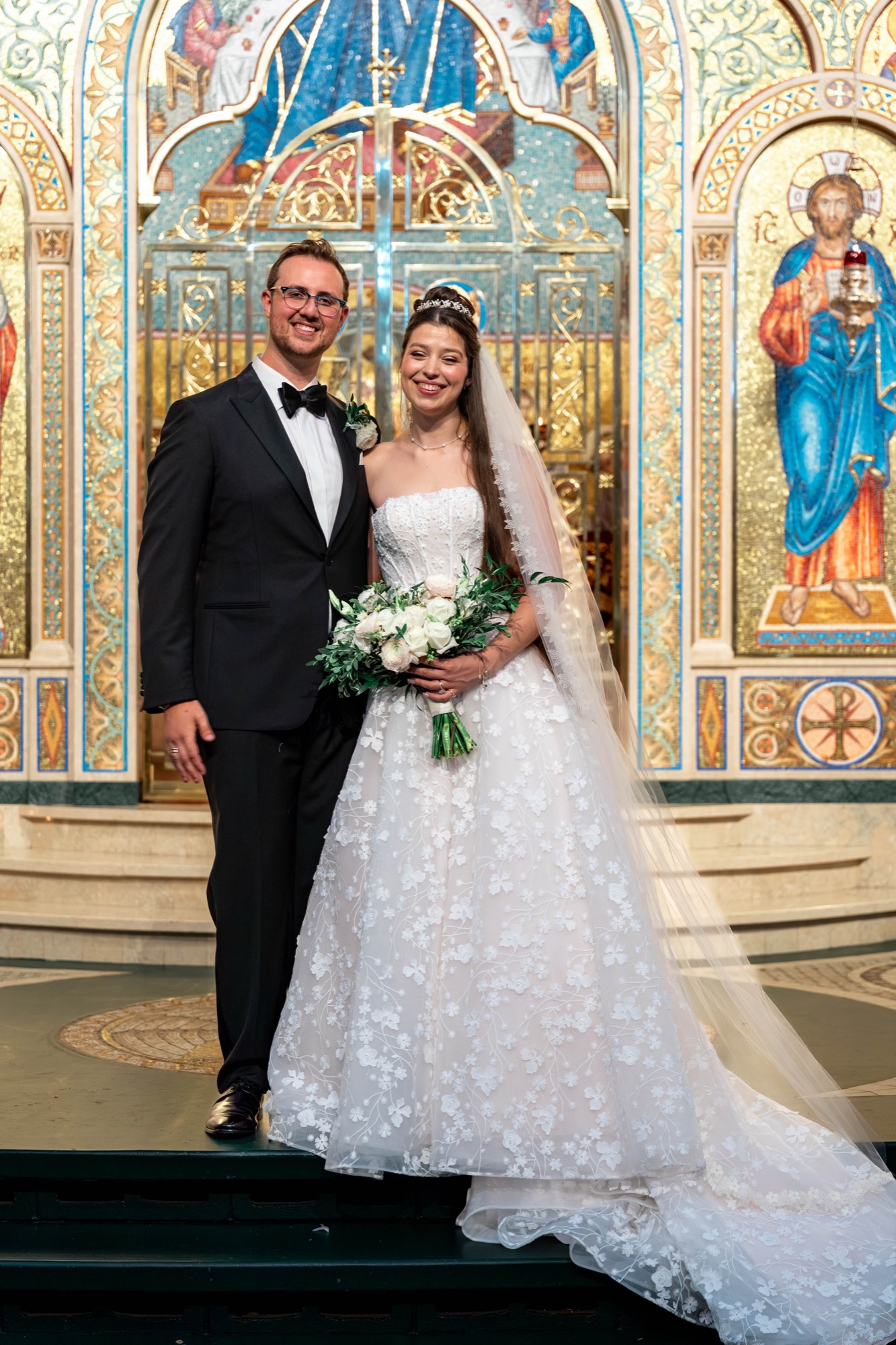 Greek Orthodox Church of the Holy Cross and Farallon Room wedding photo