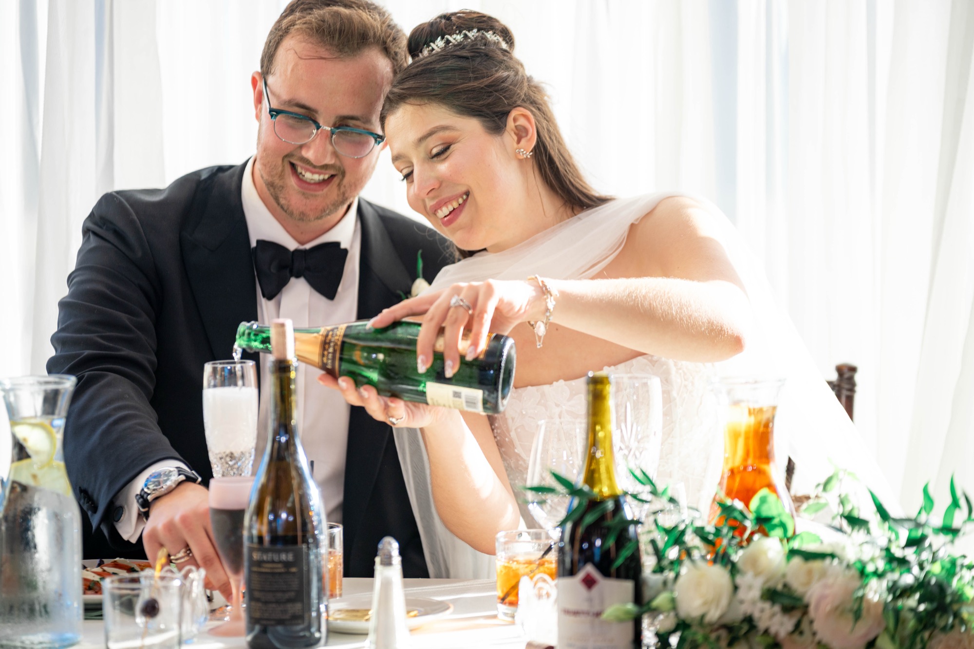 Greek Orthodox Church of the Holy Cross and Farallon Room wedding photo