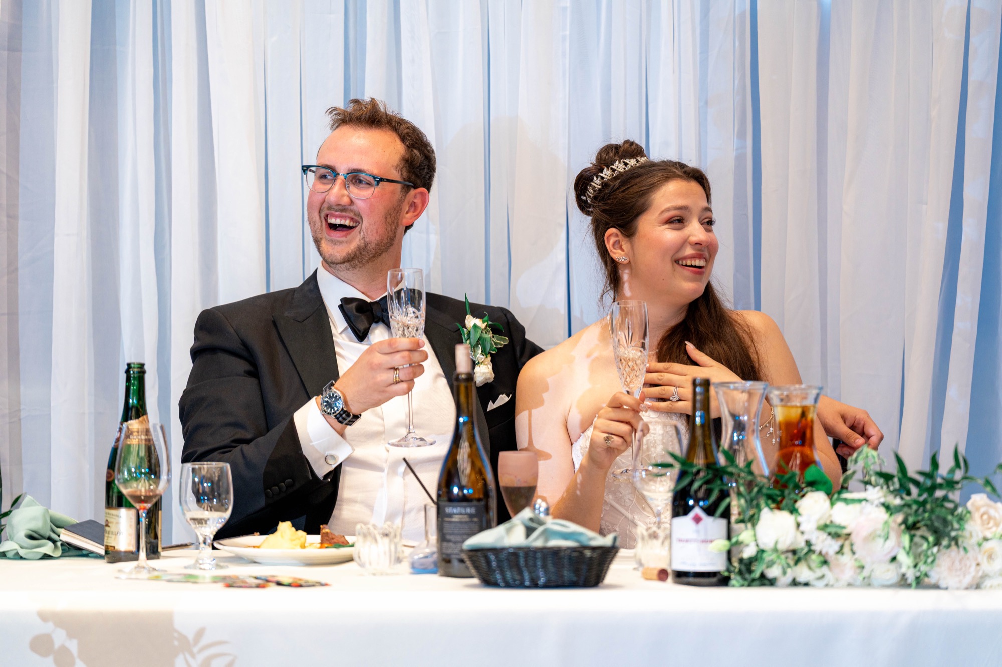 Greek Orthodox Church of the Holy Cross and Farallon Room wedding photo