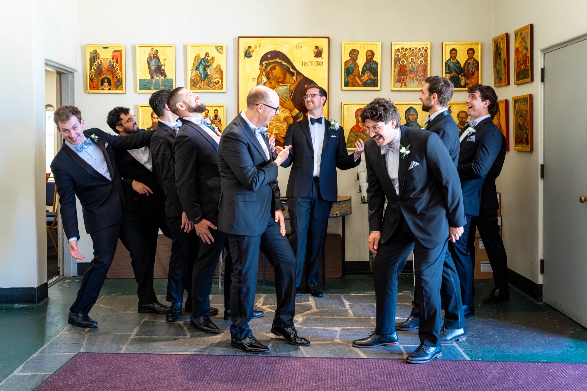 Greek Orthodox Church of the Holy Cross and Farallon Room wedding photo