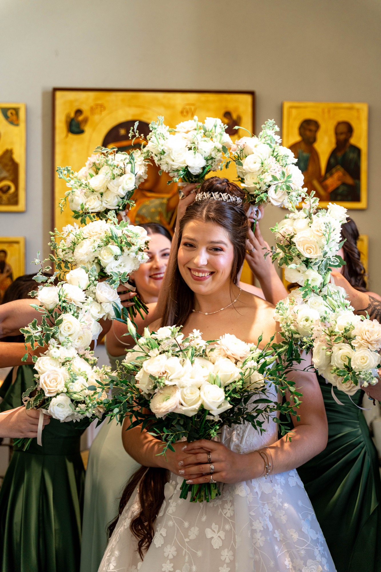 Greek Orthodox Church of the Holy Cross and Farallon Room wedding photo